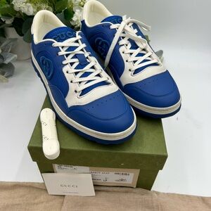 Men's Gucci Mac 80 low top sneakers size 8.5 fits 9.5 US made in Italy